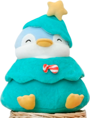 Мягкая игрушка Miniso Рождественская елка-пингвин 3226
