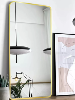 Зеркало Emze Smartphone 50x100 / LED.UV.SMART.50.100.AUR (золото с УФ-окантовкой и подсветкой)