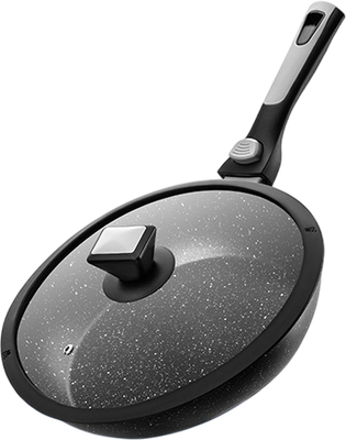 Сковорода Elan Gallery Fierra / 130041 (26см, черный мрамор)
