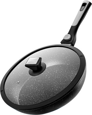 Сковорода Elan Gallery Fierra / 130044 (28см, черный мрамор)