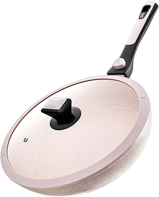 Сковорода Elan Gallery Fierra / 130045 (28см, бежевый мрамор)