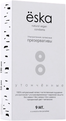 Презервативы Eska Ультратонике латексные утонченные (9шт)