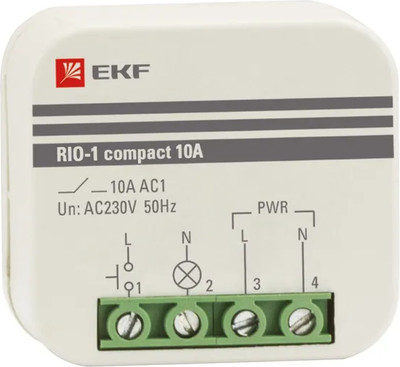 Реле импульсное EKF Rio-1 compact 10А / rio-1k-10