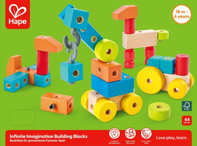 Конструктор Hape Учусь строить Бесконечное воображение / E0519_HP