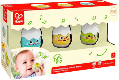 Набор погремушек Hape Малышам Веселые цыплята / E0124_HP