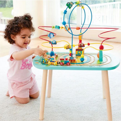 Развивающий игровой стол Hape Железная дорога Стол-лабиринт / E3829_HP