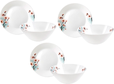 Набор тарелок JEWEL Цветение сакуры ПС00105-58 (6шт)