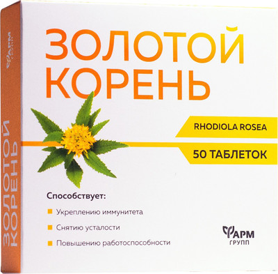 Пищевая добавка Фармгрупп Золотой корень М (50таблеток)