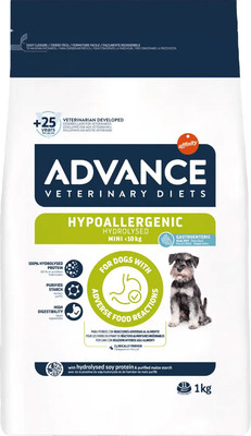 Сухой корм для собак Advance VetDiet Hypoallergenic Mini (1кг)