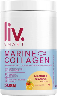 Коллаген USN Liv.Smart Marine Гиалуроновая кислота с витамином С (330гр, манго-апельсин)