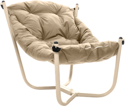 Кресло садовое M-Group Чил / 12360501 (бежевый/бежевая подушка)