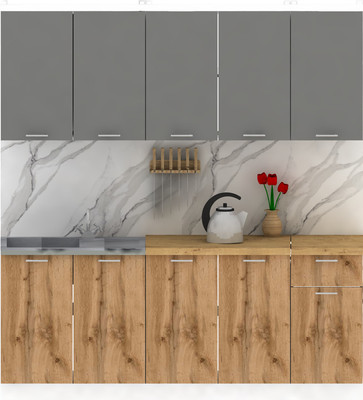 Кухонный гарнитур Eligard Lion 2.0 (дымчатый алмаз/дуб натуральный/дуб бунратти)