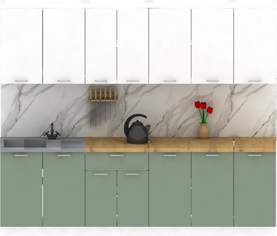 Кухонный гарнитур Eligard Lion 2.6 (белый/самшит/дуб бунратти)