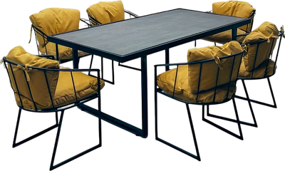 Комплект садовой мебели Craftmebelby Лофт (черный)