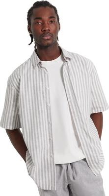 Рубашка Mark Formelle 111847/1 (р.108-188, бело-серая полоска)