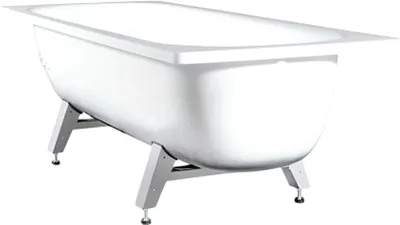 Ванна стальная Donna Vanna 150x70 без ранта (белая орхидея, с опорной подставкой)