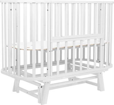 Детская кровать-трансформер Sweet Baby Belloni 3в1 с маятником (белый)