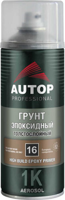Грунтовка автомобильная AUTOP №16 Эпоксидный толстослойная ATP-A07233 (520мл, серый)
