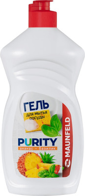 Средство для мытья посуды Maunfeld Гель Purity Ананас и базилик MDL450PF (450г)