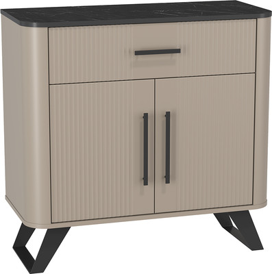 Тумба Олмеко Фиделия 76.03 (серый камень/мрамор черный/серый камень)