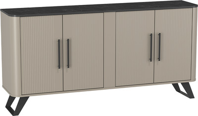 Тумба Олмеко Фиделия 76.04 (серый камень/мрамор черный/серый камень)