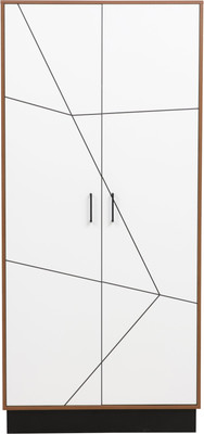 Шкаф Олмеко Гамма 54.03 2-х дверный (таксония/черный/ПВХ белый)