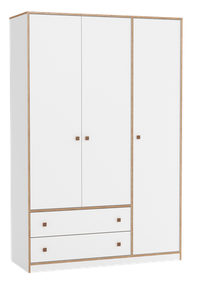 Шкаф Олмеко Дакота 68.05 3-х дверный (белый/дуб сонома)