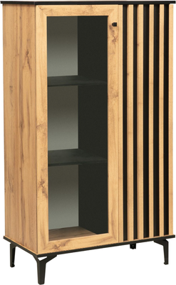 Шкаф Олмеко Либерти 51.03 опора 150мм (дуб вотан/черный)