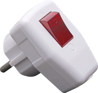 Вилка штепсельная Stekker Угловая с выключателем PPG16-43-202 / 39004 (белый)