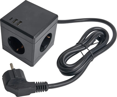 Удлинитель Stekker Comfort HM10-41-01 / 49657 (1.5м, черный)