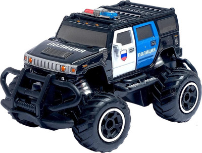 Радиоуправляемая игрушка Автоград Джип Полиция / 5218591 (черный, с батарейками)