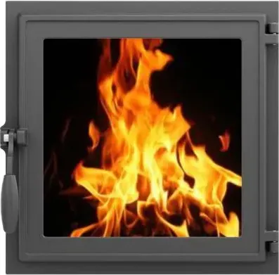 Дверца печная Литком ДТГ-7КС (Р) Карелия (крашеная)