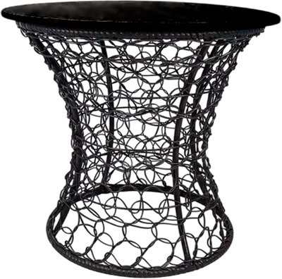 Кофейный столик садовый M-Group Бонго Классика Макси / 19220456 (черный, 0.56м)