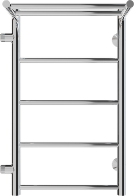 Полотенцесушитель водяной El-term Лион с полкой П5 500x700 (боковое подключение 500, левый)