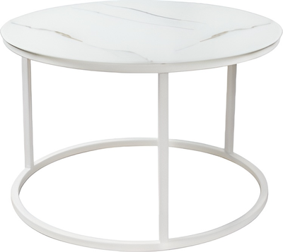 Кофейный столик садовый M-Group Матрешка / 19240156 (белый, 0.5м)