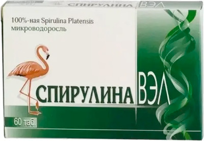 Пищевая добавка В-Мин Спирулина ВЭЛ №60