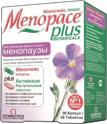 Комплексная пищевая добавка Menopace Плюс табл.№28+капс.№28