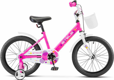 Детский велосипед STELS Strike VC18 (11.2, розовый, разобранный, в коробке)
