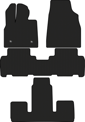 Комплект ковриков для авто Alicosta 2570_1 для BYD Tang II SUV 6 мест + 3ряд 2022-н.в. (EVA соты, черный)