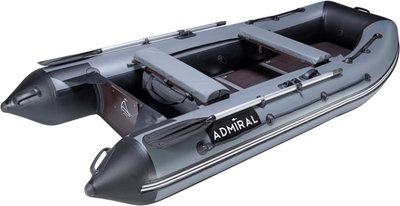 Надувная лодка Адмирал АМ-320С (cветло-серый/черный)