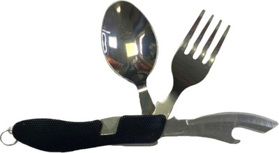 Набор столовых приборов походных Traveller A007ALL (черный)