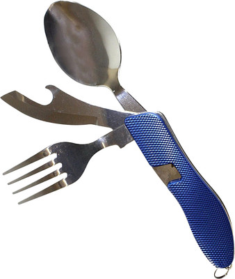 Набор столовых приборов походных Traveller A007ALL (голубой)