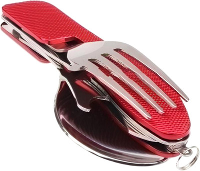 Набор столовых приборов походных Traveller A007ALL (красный)