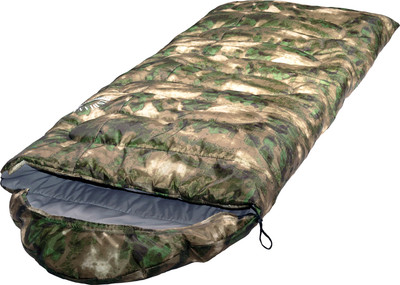 Спальный мешок INDI Traveller camo R-zip от -12°С (с подголовником 230x85см)