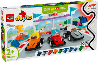 Конструктор Lego  Duplo Гоночные машины и пилоты команды F1 10445