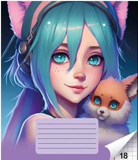 Тетрадь Centrum Animal girls Аниме / 72045 (18л)