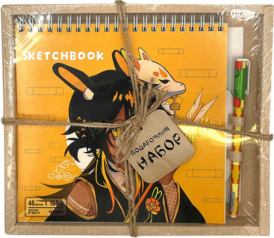 Набор канцелярский подарочный Centrum Аниме + ручка / 75510