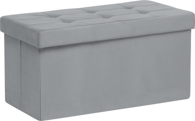 Пуф Импэкс Leset Леда складной с крышкой (велюр Velutto 12/антрацит)