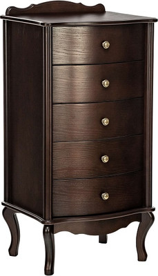 Комод Импэкс Leset Беатрис узкий 5 ящиков (орех/матовый лак)