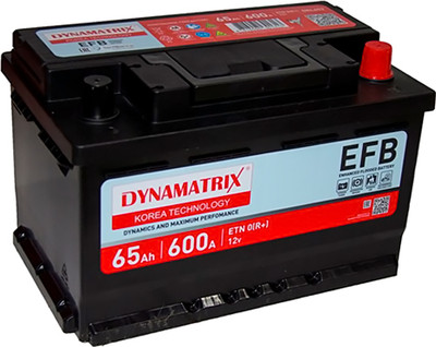 Автомобильный аккумулятор Dynamatrix DEL652